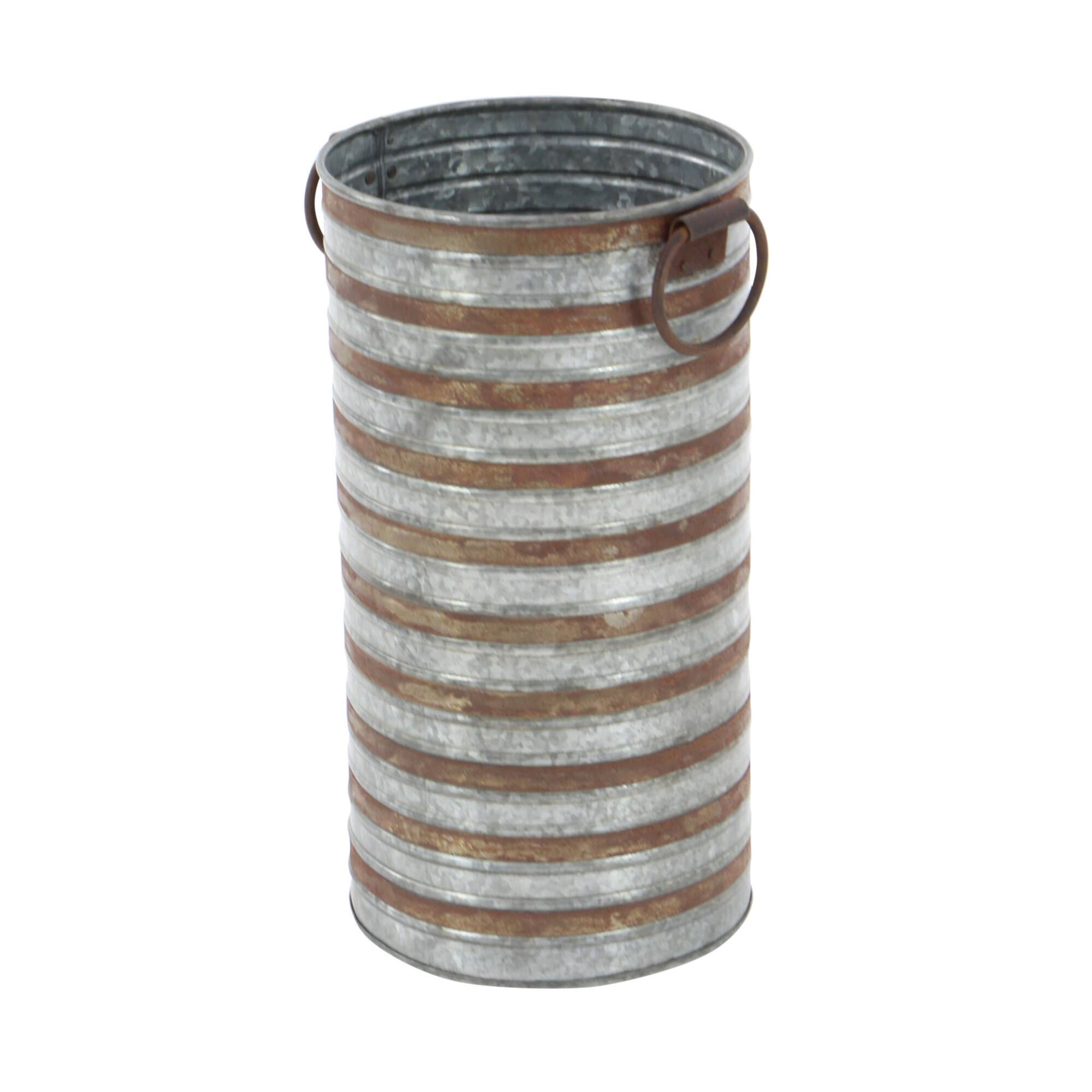 Metallic Farmhouse Planter Set 20" & 16"